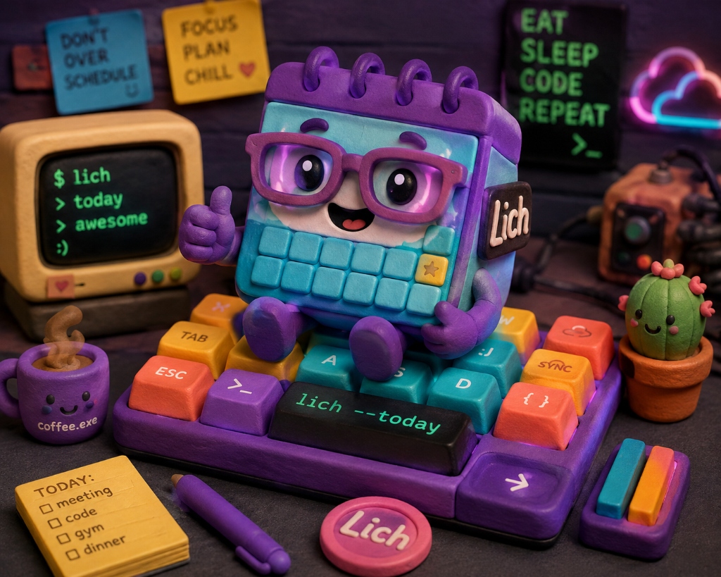 Mỹ Lích Calendar CLI Mascot